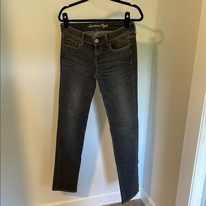 American Eagle Outfitters Women's Charcoal Skinny Jeans